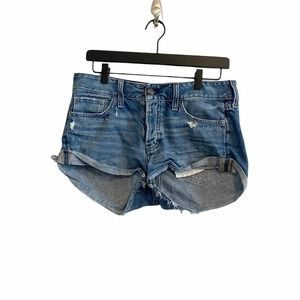 Abercrombie & Fitch Distressed Jean Shorts 4